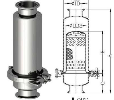 China Sanitary Stainless Steel Stainless Steel Filter for sale