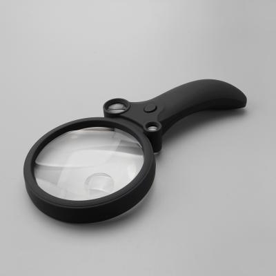 China Hot Selling Plastic Handheld Magnifying Glass with Lightweight Handheld Reading Magnifier for sale