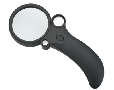 China TH-600600 Small Large Medium Plastic Multifunctional Led Light Magnifying Glass With Three Size for sale