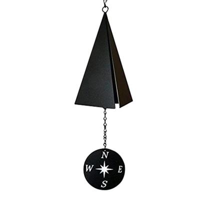 China New Bell Antique Imitation Geometric Outdoor Garden Decoration Pendant Metal Plating Creative Wind Chimes for sale