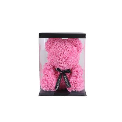 China Fashional 2022 gift the world's most popular artificial flower rose flower bear for sale