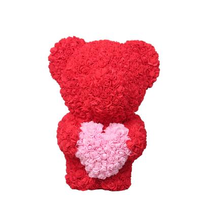 China Fashional Gift Factory Direct Hot Artificial Foam Teddy Bear 60cm Rose Bear Flower for sale