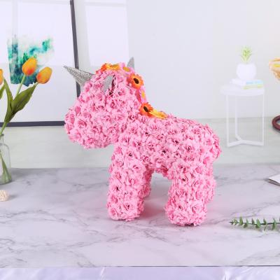 China Fashional Pink Unicorn Gift for Girl's Gift 0.75g Cardboard Style 40CM Wholesale Foam/pe 2021 Saint Valentine's Day Gifts Wedding Party Decoration New for sale