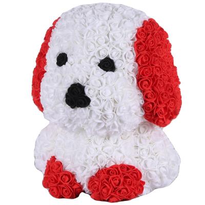 China Fashional Gift Factory Direct Sales Amazon Selling Products Pe Foam Flower Rose Dog Valentine's Day Gift for sale