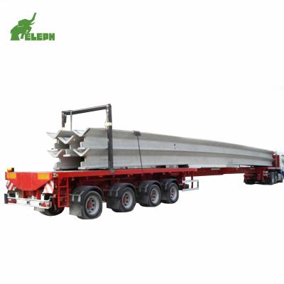 China Factory direct sale 3axles/4axles 20ft/40ft flatbed container trailer truck semi extendable trailer trucks for sale