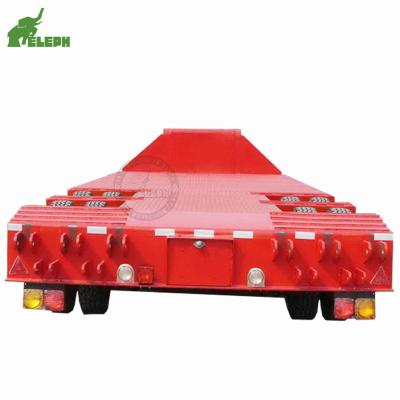 China Truck Trailer 2-Axles 15T-30T Low Bed Trailer Truck Container Semi Trailer for sale