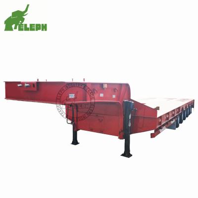 China Truck Trailer Heavy Duty 4Lines 8axles / 5Lines 10axles Lowbed Semi Truck Trailer High Cost Performance for sale