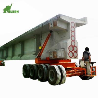 China New 2021 Ton Concrete Bridge Transport Vehicle Eleph Truck Trailer 120 Ton Truck 100 Towing Semi Dolly Girder Trailer for sale