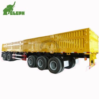 China Truck Trailer High Cost Performance 20ft Small Sidewall Cargo Truck Semi Trailer for sale