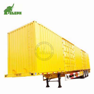 China High Efficiency 3 Axle 30 Ton Car Trailer Cased Trailer Cargo Trailer for sale