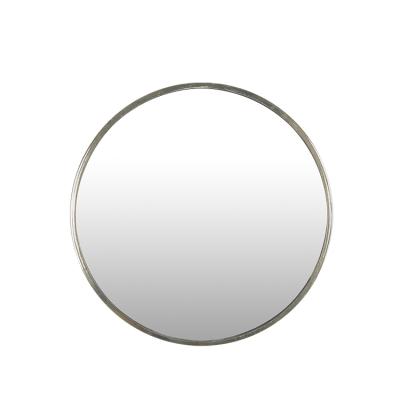 China Large Hotel CLASSIC Round Vanity Makeup Cosmetic Gold Metal Espejos Peeled Frame Wall Round Antique Mirrors for sale