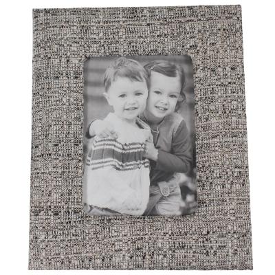 China Plastic High Quality Durable Flannel Wrapped Collage Singing Table Position Decoration Cloth Photo Frame for sale