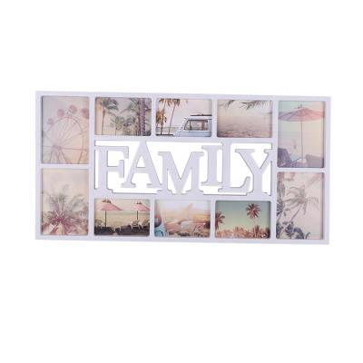 China Fashionable Europe Type Multiple Plastic Collage Combination Picture Wall Hanging PP Photo Frames For Home Ministry for sale