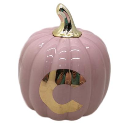 China Creative India Holiday Decor Table Pumpkin Halloween Decorations Porcelain Ceramic Crafts For Home Decor for sale