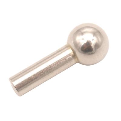 China High Precision Aluminum Custom Machining Service CNC Machining Parts CNC Machined Stainless Steel Ball Head Shaft for sale