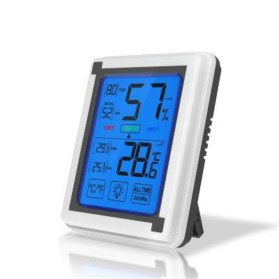 China Indoor Indoor Digital Thermometer With Digital Hygrometer And Humidity Gauge for sale