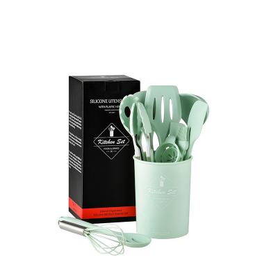 China Tools 10 Pcs Hot Selling Multifunctional Luxury Kitchen Stuff Viable Set Silicone Kitchen Tableware Cookware Sets for sale