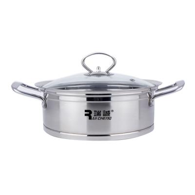 China Viable factory direct non-stick stainless steel soup pot thickened household large capacity hot pot for sale