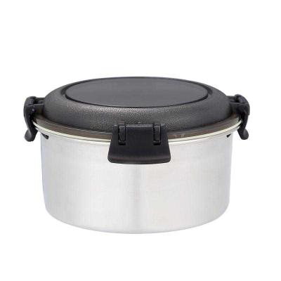 China Leakproof Freshness Preservation Stainless Steel Seal Kimchi Container Food Grade Food Vegetable Crisper for sale