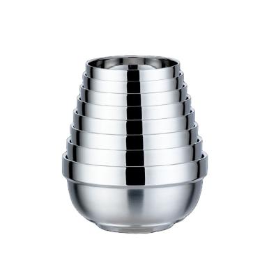 China Sustainable high quality stainless steel heat preservation and anti-scalding bowls are durable for sale