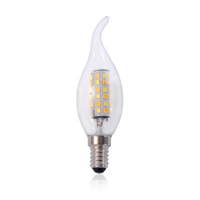 China 2020 New Design Desktop Corn Light Bulb SMD C35 5W 7W Three Glass Color Changing for sale