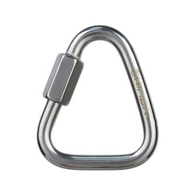 China Heavy Industry Stainless Steel Triangle Bow Type Locking Carabineer Staples Meilong Lock Mountaineering Safety Quick Padlock for sale