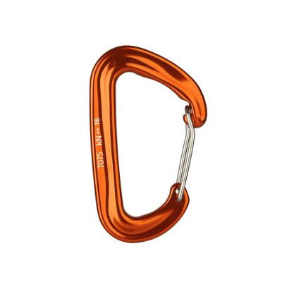 China Lightweight Heavy Industry 7075 Aluminum Carabiner D-shape Spring Clips For Hammock Climbing Fishing, Outdoor Rise for sale