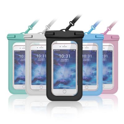 China 2022 popular pvc dry bag 0.3mm pvc floating waterproof bag for mobile phone for sale