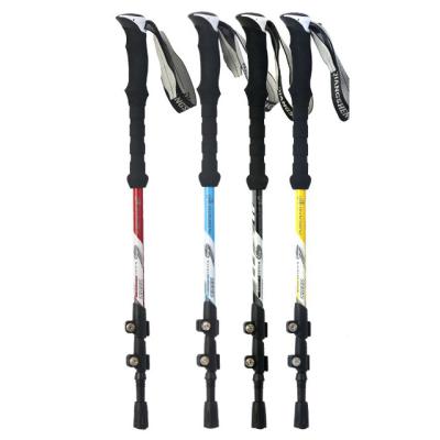 China EVA Carbon Fiber Trekking Poles for Increasing Folding Canes Lightweight Adjustable Walking Poles for sale