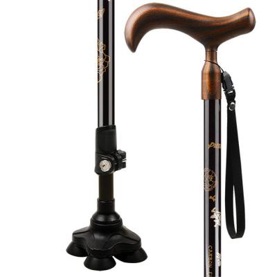 China ABS Bent Cane Flexible Aluminum Walking Cane for sale