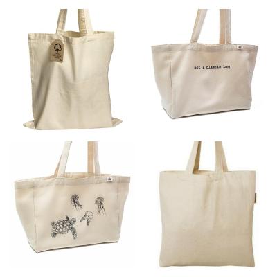 China Portable support for customized durable cotton canvas shopping tote bags for sale