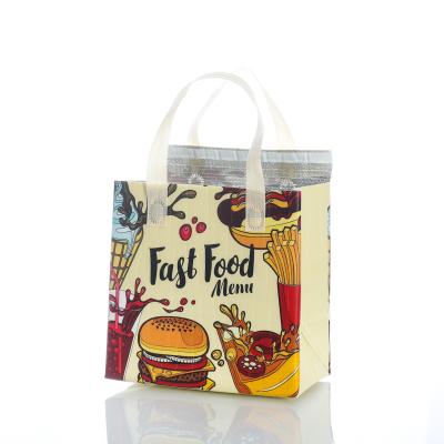 China Custom print design big capacity waterpoof ice cream cooler bag for cans for sale