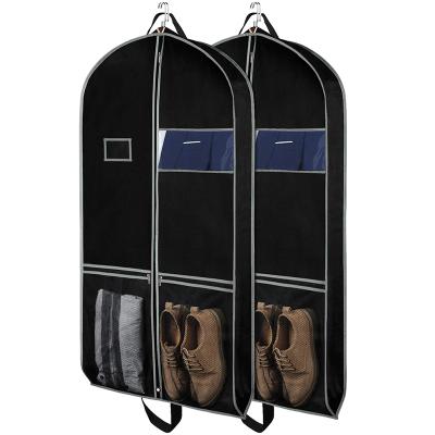 China Promotional durable customized simple reusable dress suit cover garment bags for sale