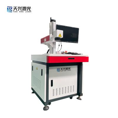 China desktop two dimensional code stainless steel metal marking machine plastic fiber 3D laser marking machine for sale