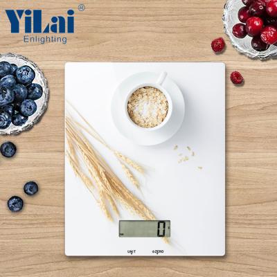 China With Tray Latge Multi measueeing LED Kitchen Scale Board Rechargeable Rectangular Kitchen Ladder With Bowl Coffee for sale