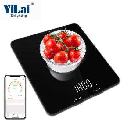 China WITH LID OEM/ODM Smart LED Display Kitchen Scale Blue Tooth Scale Food for sale