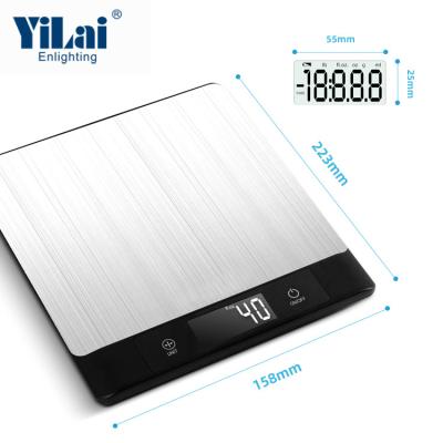 China With ladder tray stainless steel plafrom lcd display with backlight with multiple units single electric kitchen scale for sale