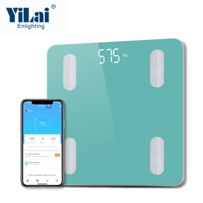 China Morden body fat bathroom scale smart body composition bioimpedance weight app digital bmi scale smart bmi scale wifi for sale