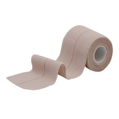 China Cotton OEM white color with a yellow EAB line for sports protection elastic adhesive bandages and fix orthopedic strong stretch for sale