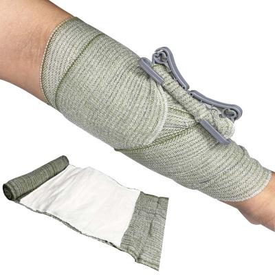 China First Aid Waterproof Israeli Bandage Trauma Relief Arm PBT Medical Compression Bandage With Stop Bleeding Pad for sale