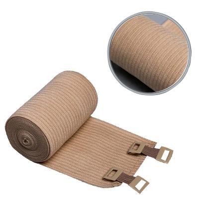 China Skin Color High Elastic Rubber Bandage Rubber +cotton Sports Bandage Factory Wholesale for sale