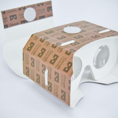 China Brown Cardboard 3D VR Glass Virtual Reality Headset Box Virtual Reality Glass HD 3d Virtual < 50