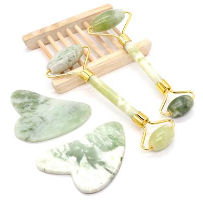 China Portable Hot Selling High Quality 100% Natural Anti Aging Massage Jade Stone Xiuyan Jade Roller Private Label Wholesale for sale