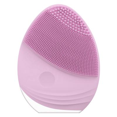 China Hot Sale Cheap Waterproof Electric Massager DEEP CLEANSING Sonic Silicone Facial Cleansing Brush Rechargeable OEM Private Label Exfoliator for sale