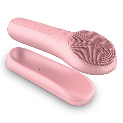 China Hot New Product Amazon Seller DEEP CLEANSING Vibrating Cordless Facial Massager Filling Waterproof Cleansing Sweep Silicone For Women Beauty for sale