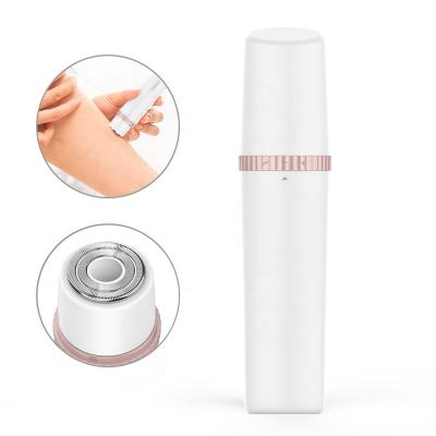 China Custom Women Portable Mini Pink Eyebrow Epilator Pen From Mini Painless Amazon Hot Seller Logo Hair Remover Electric Portable for sale