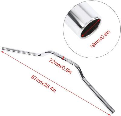 China Universal 22mm Chrome Steel Motorcycle ATV Replacement Moto Bike Aluminum Handlebars for sale