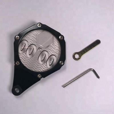 China Anodized Colored Aluminum Or Carbon Material Motorcycle Frame Tax License Disc Holder Plate for sale