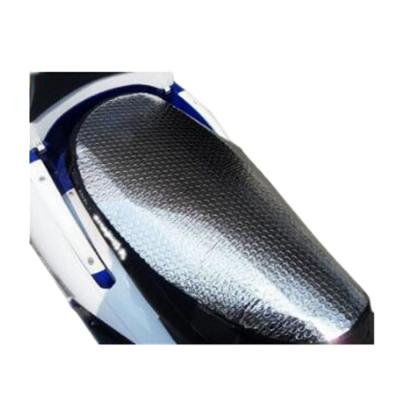 China Aluminum PET+PE Bubble Film/EPE Cell Foam+PET Aluminum Cheap Reflective Silver Cool Motorcycle Seat Cover Motorcycle Seat Cover for sale