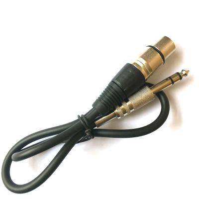 China Microphone 6.35 1/4 6.35mm Male Plug To Male Female 3p 3 Pin XLR Cables for sale